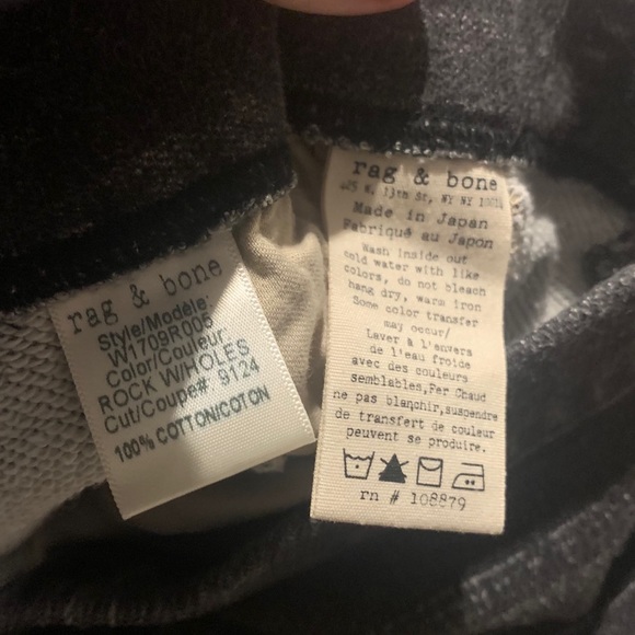 Rag & bone grey miramar jogger sweatpants - Picture 4 of 4